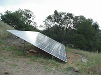 Fourth slide image of ground mounted solar panels