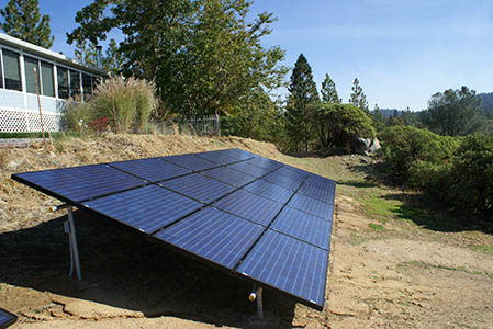 Fifth slide image of ground mounted solar panels
