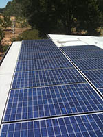 First slide image of roof mounted solar panels