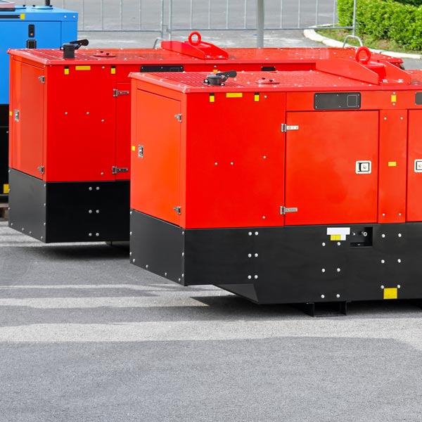 two large commercial generators